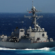 The USS KID warship sales through the ocean.